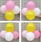 60-Pack 12-Inch Pink, Yellow, and White Latex Balloons – Birthday, Wedding, Baby Shower, and Party Decorations